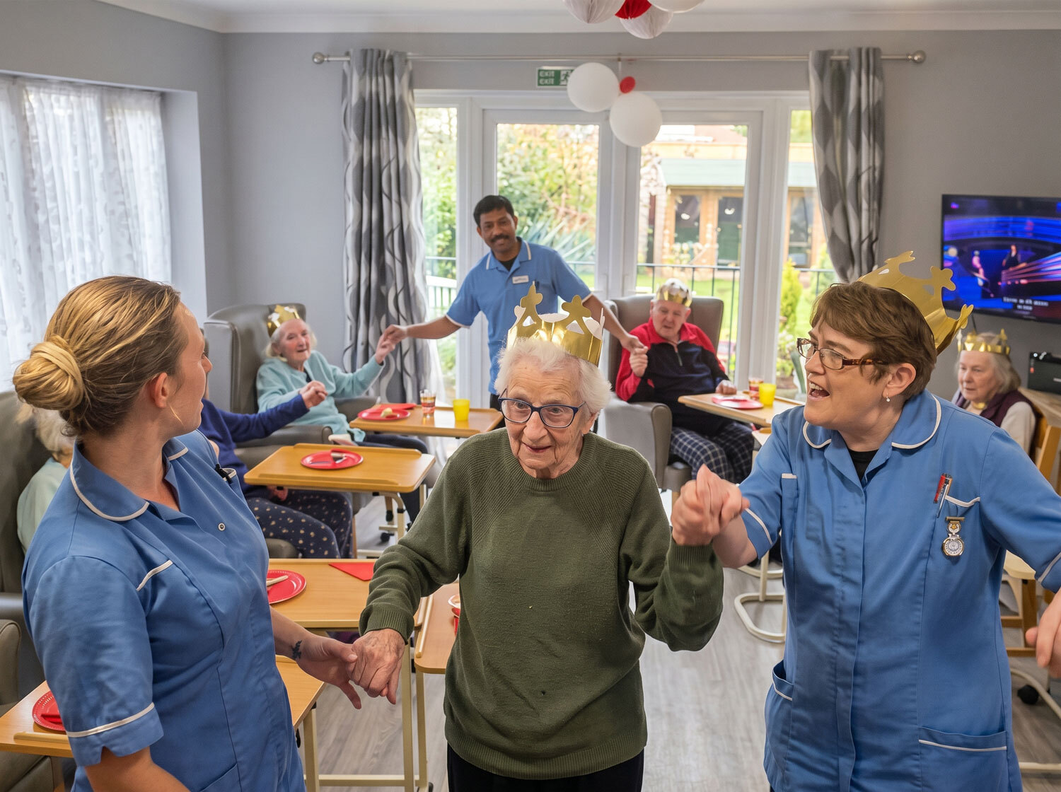 Party at a care home in Clacton-on-Sea